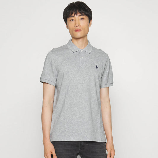 RL Men's Classic Piqué Polo Shirt – Grey