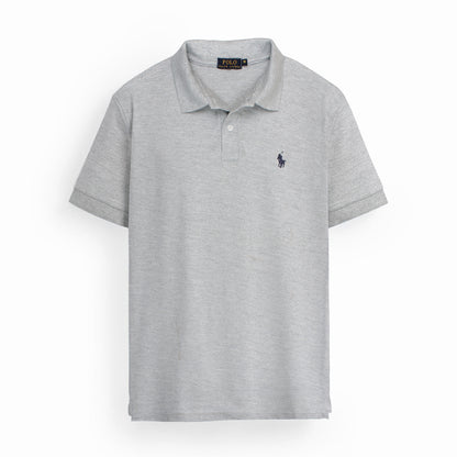 RL Men's Classic Piqué Polo Shirt – Grey