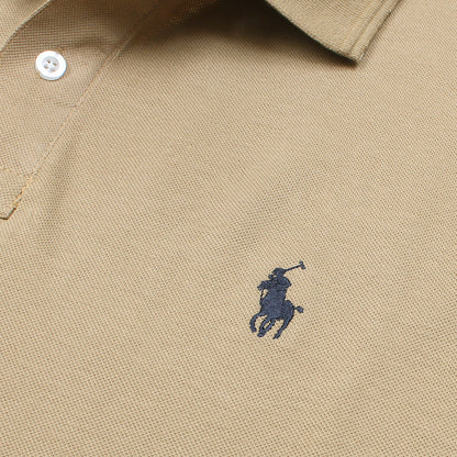 RL Men's Premium Piqué Polo Shirt – Beige