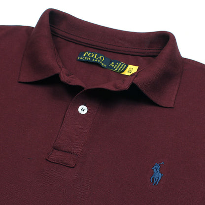 RL Men's Classic Piqué Polo Shirt – Burgundy