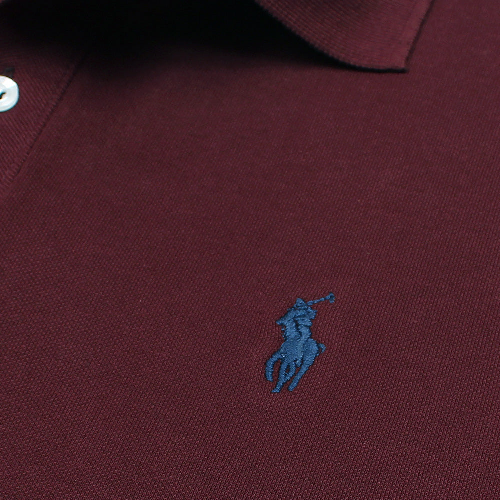 RL Men's Classic Piqué Polo Shirt – Burgundy
