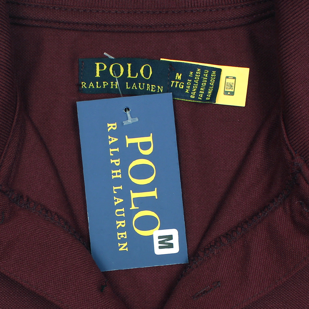 RL Men's Classic Piqué Polo Shirt – Burgundy