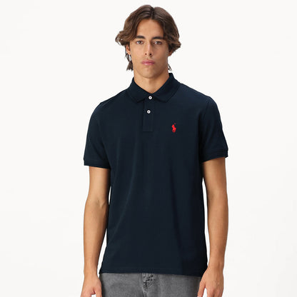 RL Men's Premium Piqué Polo Shirt – Navy