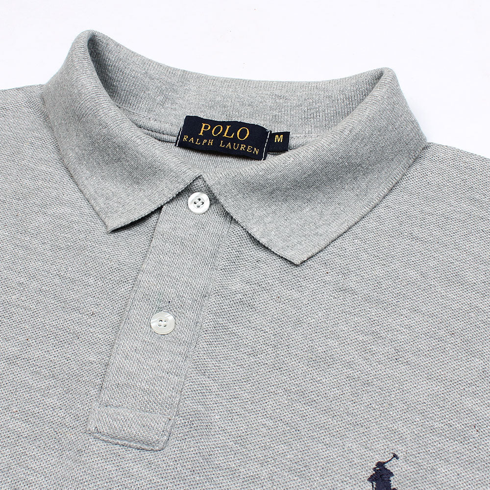 RL Men's Classic Piqué Polo Shirt – Grey