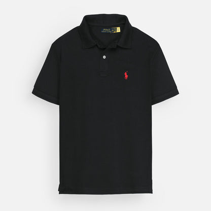RL Men's Premium Piqué Polo Shirt – Black