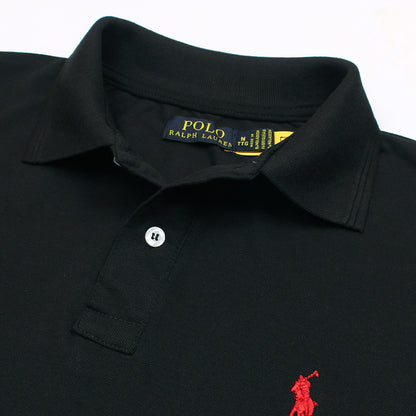 RL Men's Premium Piqué Polo Shirt – Black