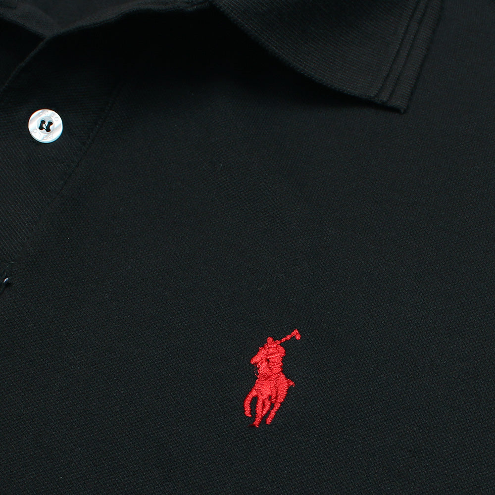 RL Men's Premium Piqué Polo Shirt – Black